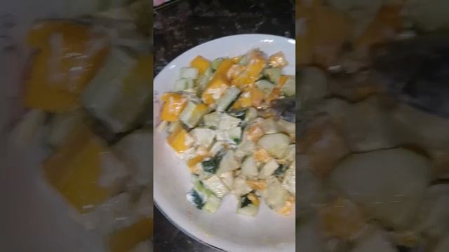 cucumber🥒mango🥭 salad #homecooking #delicious #simplelife смотреть онлайн