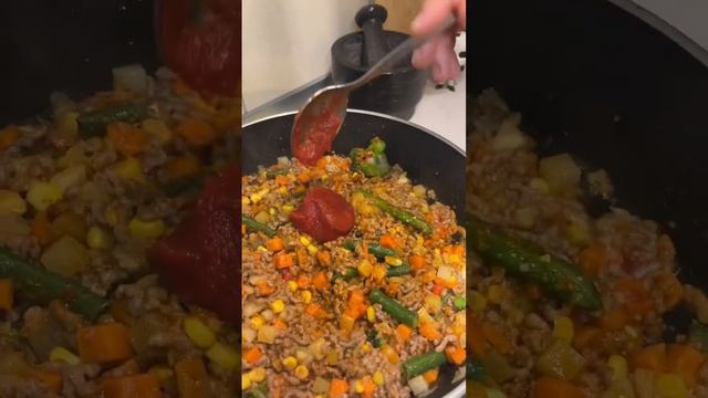 Ужин в одной сковородке | макарохи #shorts смотреть онлайн