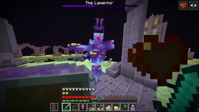 Minecraft End Expansion: The Lamentor Boss Fight ( 1.12.2 Mod ) смотреть онлайн