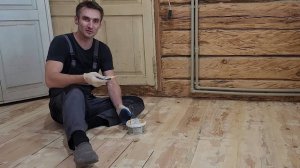 Внук, 39 серия. Подготовил пол на кухне.