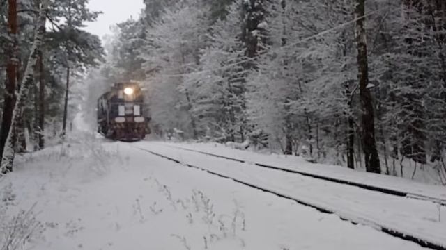 Вывозная работа тепловоза ТЭМ2-2660. Перегон Пост 2 км - Заводская смотреть онлайн