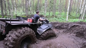 Вездеход на обдирышах Ураган  Торфяная супер яма.  Взбили  торф.  Роем землю  Выводы  Часть 2