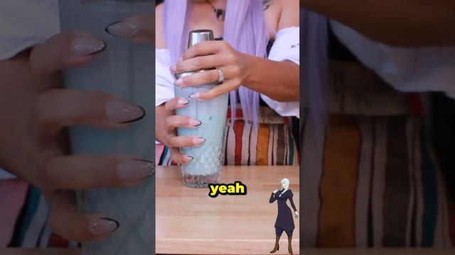 🥃🍹 Blue coconut margarita | delicious summer drink recipe #cocktails #animetheme #jujutsukaisen смотреть онлайн
