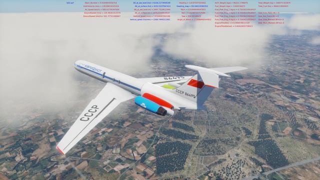 X-Plane 12 IL-62M LIRF - LIRZ смотреть онлайн