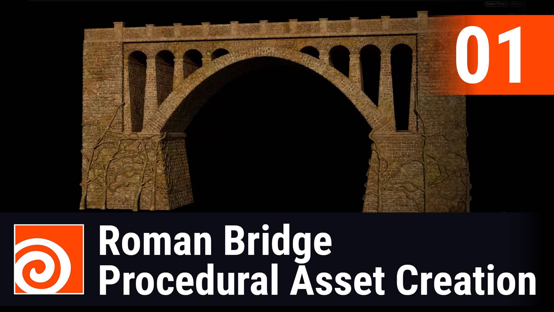 Roman Bridge - Procedural Asset Creation in Houdini Lesson 1 смотреть онлайн