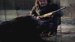 Охота загоном. Мой первый добытый кабан.