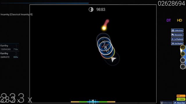 DM Ashura - Classical Insanity [Classical Insanity !!] HDDT FC 98.42% #1 522pp смотреть онлайн