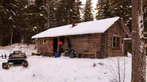 С БАТЕЙ НА КОРДОН. ЖИВЁМ В ЛЕСУ. ПРОВЕРКА КАПКАНОВ НА КУНИЦУ. ЗИМНЯЯ РЫБАЛКА.