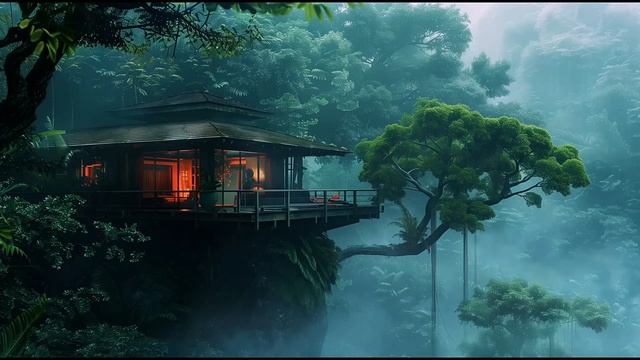 Forest Cottage | relaxing&soothing music for Meditation & Relaxation & Focus смотреть онлайн