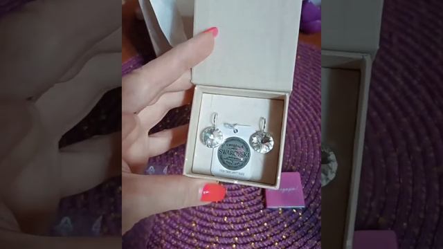 Серьги с кристаллами Сваровски