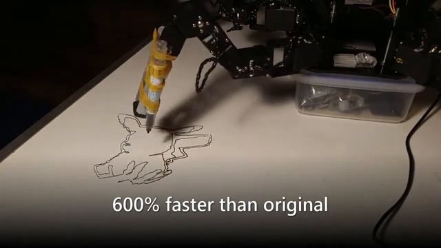 Spider Robot draws a Pikachu - Hexapod Robot with Raspberry Pi and Python смотреть онлайн