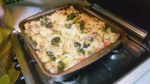 Запеченные овощи с куриной грудкой.