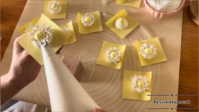 ЗЕФИРНАЯ ЧАШКА ✔️ Ромашки из зефира