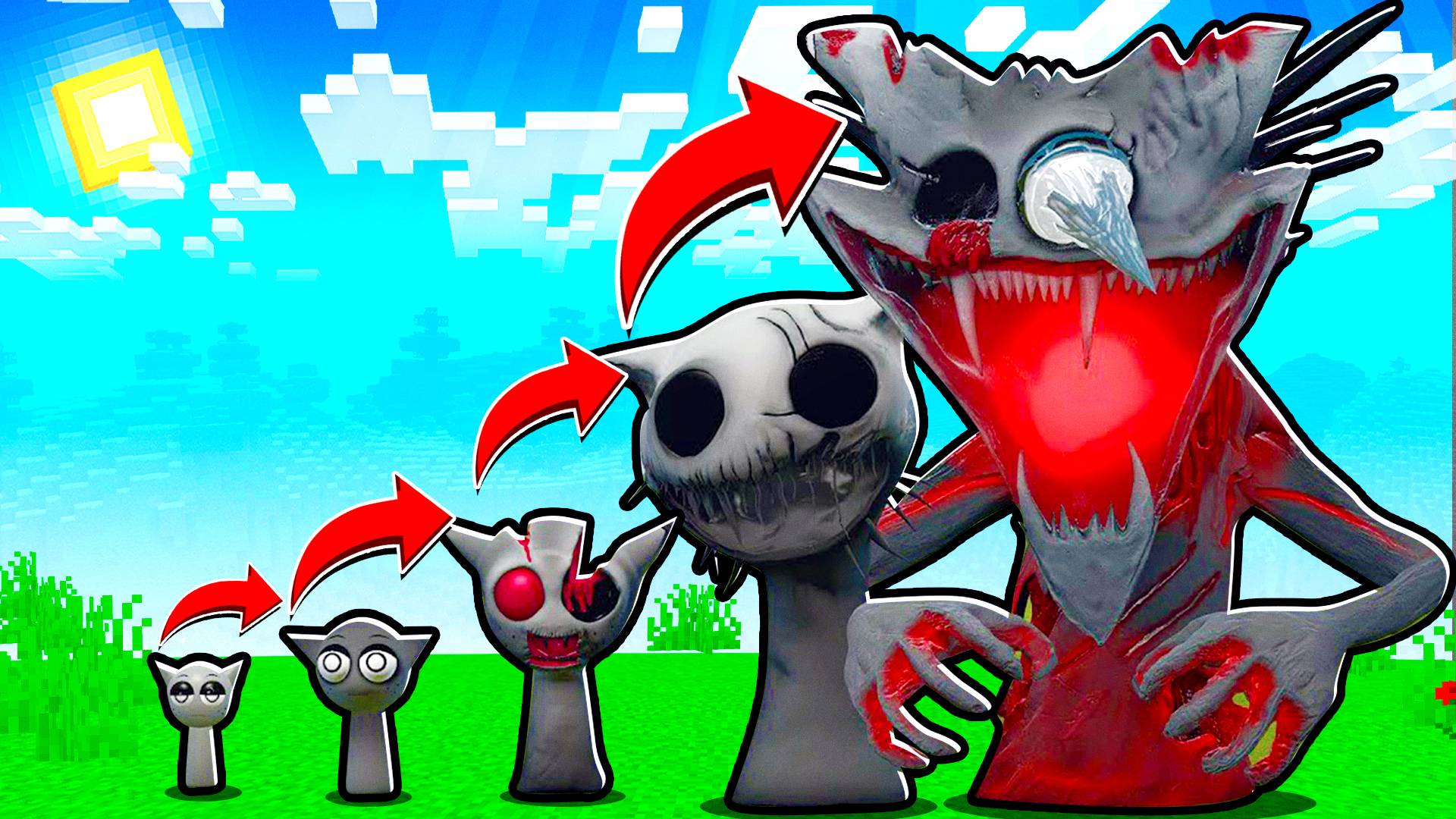 ЭВОЛЮЦИЯ СЕРЫЙ СПРАНКИ В МАЙНКРАФТ 99 ФАЗА СПРУНКИ смотреть онлайн