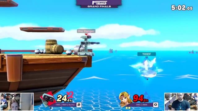 FREAKS Ultra 102 Singles Grand Finals: FRKS | UTDe | Kazma [W] (ROB) vs FRKS | JAMA [L] (Link/Zelda смотреть онлайн