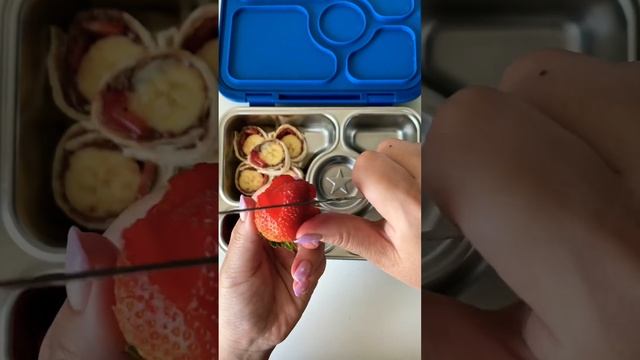 Kids lunch | Nutella banana strawberry roll ups & strawberry roses #shorts #kidslunch #foodkidslove смотреть онлайн
