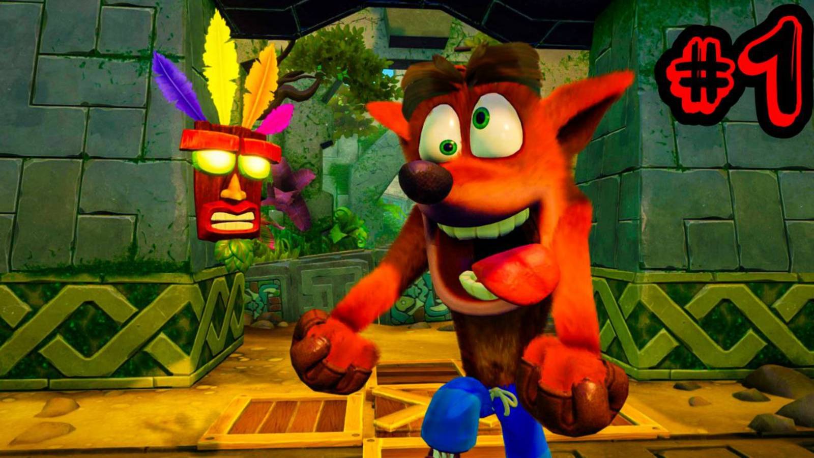 ПРОХОЖДЕНИЕ КРЭША БАНДИКУТА #1 ► crash bandicoot n sane trilogy!!!!!