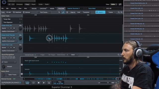 ПРЕОБРАЗОВАНИЕ РЕАЛЬНЫХ ДРАМ-ИНСТРУМЕНТОВ В MIDI — SUPERIOR DRUMMER 3