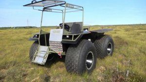 Испытания нового вездехода с двумя местами спереди  Учимся ездить на среднемоторной переломке Ураган