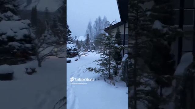 Прогулка по заснеженному саду. Часть 1. смотреть онлайн