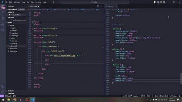 #3 Верстка сайта по шаблону для начинающих | Сайт мебельного магазина | Мебель