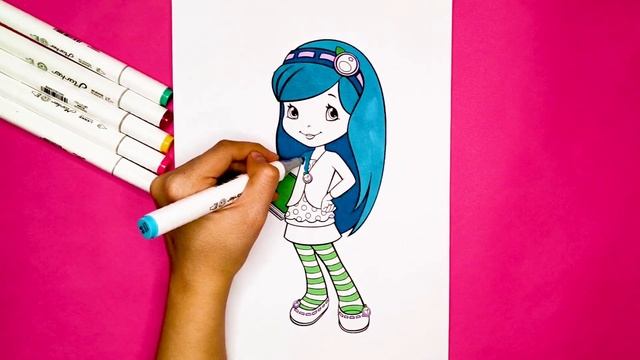 Coloring "Blueberry Muffin" Character in the Strawberry Shortcake animation!!!(By Lamanza) смотреть онлайн