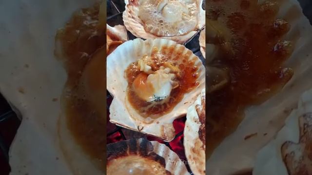 Scallops Grilled 🦪 with Soy Sauce #Shorts смотреть онлайн