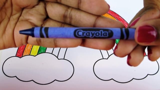 How to Colour a Rainbow with Crayons | Color Lesson for Kids | Arts смотреть онлайн