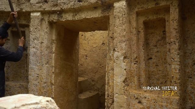 Girl Solo Living Off Grid Spending 100days To Build The Most Beautiful Underground House Full Equip