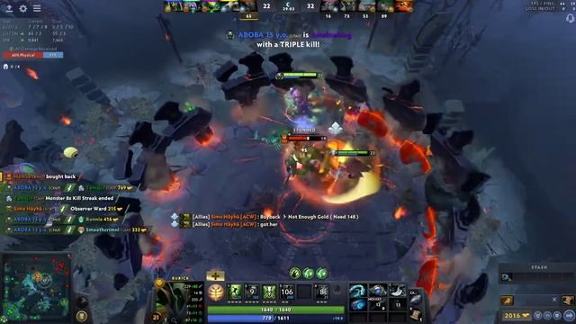 Rubick 4 man Arena and Solar Guardian Dota 2 смотреть онлайн