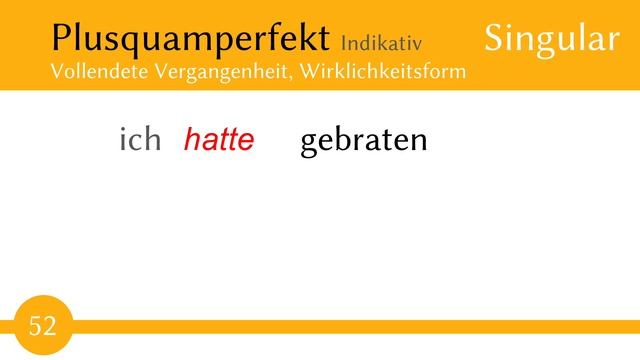 Verb - braten - Präsens, Präteritum, Perfekt - Konjugation (Verb 52) - A2 смотреть онлайн