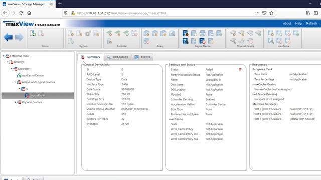 How to Diagnose Errors using Adaptec® maxView Storage Manager смотреть онлайн