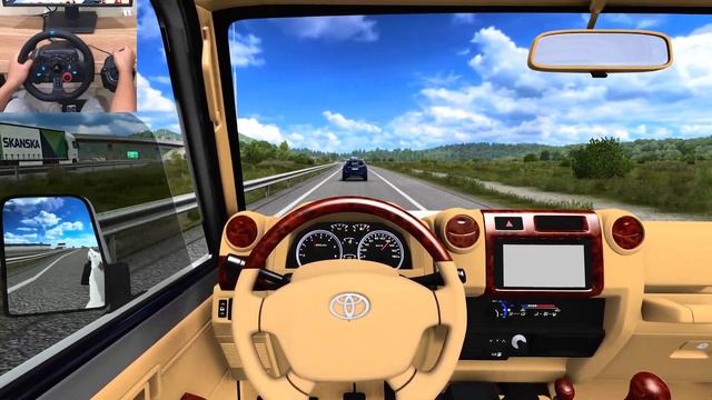 Euro Truck Simulator 2 | Toyota land cruiser j [Steering Wheel Gameplay] смотреть онлайн