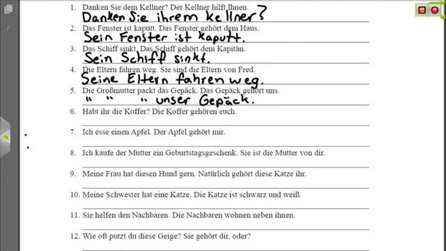 Possessive Pronouns - German 2 WS Explanation - Deutsch lernen смотреть онлайн