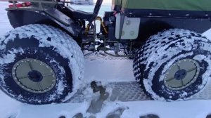 Обзор модернизаций вездехода Ураган Дикарь с 2-х цилиндровым двигателем 24 лс