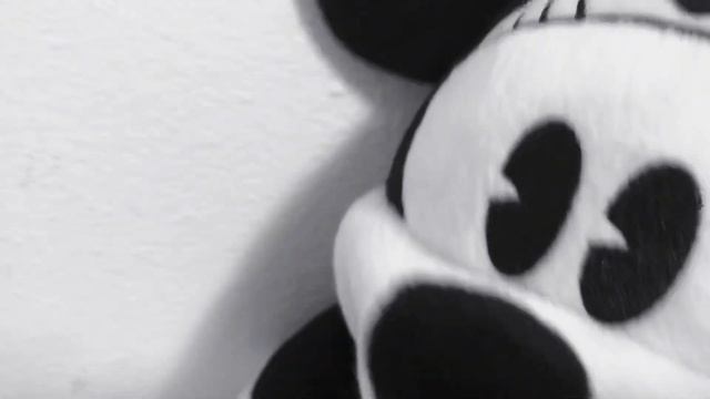 Mickey Mouse Flirting With Minnie Mouse Black & White Romance Plush Toy Videos By LuckyLionBear