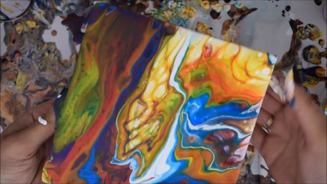 Acrylic Pour | Dirty Pour | Fluid Painting Technique with Golden High Flow, Floetrol & Silicone смотреть онлайн