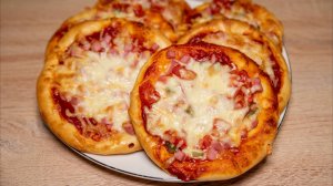 Мини-пицца. ШКОЛЬНАЯ ПИЦЦА. Такая же мягкая и на следующий день, только разогрей
