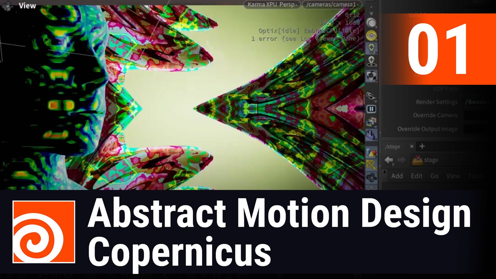 Houdini 20.5 - Abstract Motion Design Copernicus - Session 1 смотреть онлайн