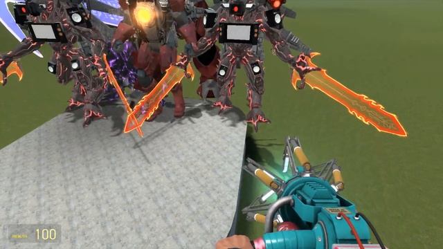 SUPER UPGRADED TITAN CLOCK MAN vs ALL SKIBIDI TOILET vs CATNAP TITAN vs OTHER BOSSES In Garry's Mod смотреть онлайн