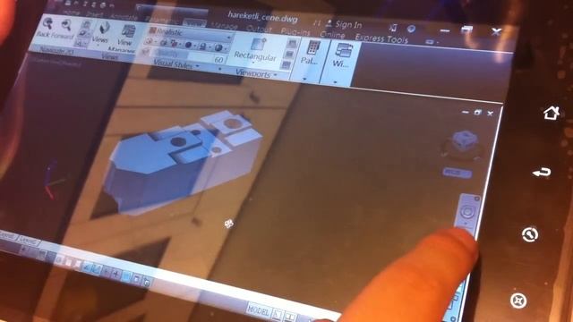 Unifox Xenon tablet AutoCAD 3D picture drawing zoom and pan test смотреть онлайн