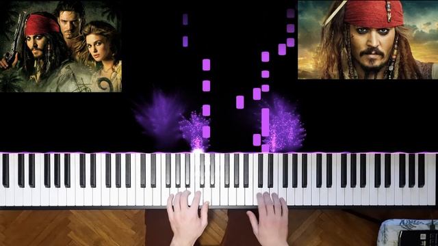 Pirates Of The Caribbean Piano Tutorial He's a Pirate Easy(music notes in the description/НОТЫ)
