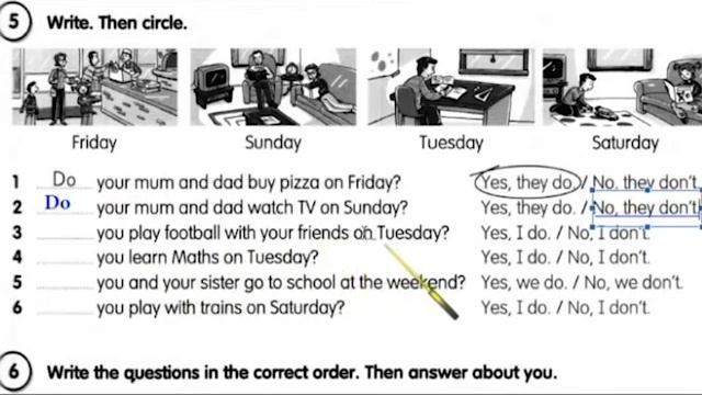 Fly High 3☺ Lesson 6 ✅Do They Play Basketball Do & Does pp 20 21 Activity Book смотреть онлайн