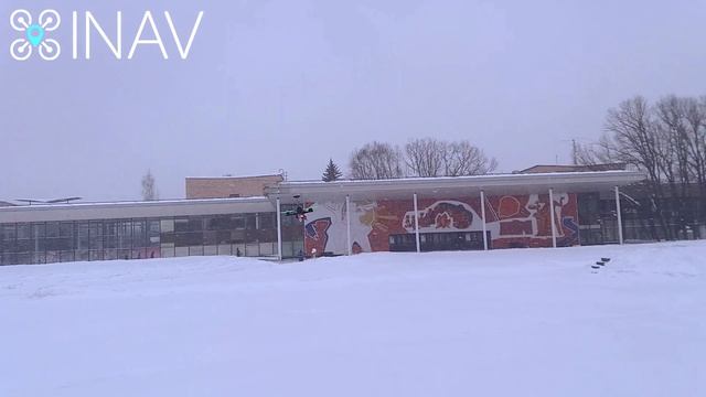 Тестирование Inav на удержание точки. Полетушки в метель у Дворца Пионеров смотреть онлайн