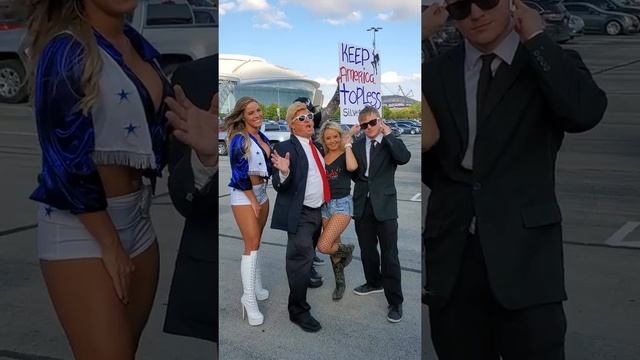Keep America Topless - Trump Rally in Dallas at Rick's Cabaret Tail Gate Party смотреть онлайн