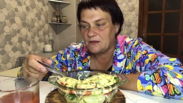 МУКБАНГ /советы себе/ Картофельная Запеканка 🥔 смотреть онлайн