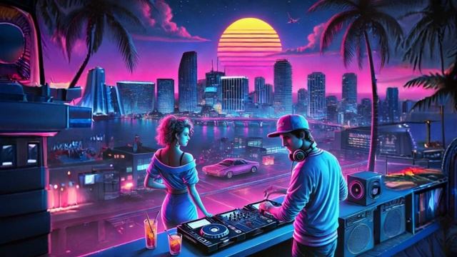Miami Nights 80s - Synthwave Retrowave Vaporwave Chillwave [SUPERWAVE] смотреть онлайн