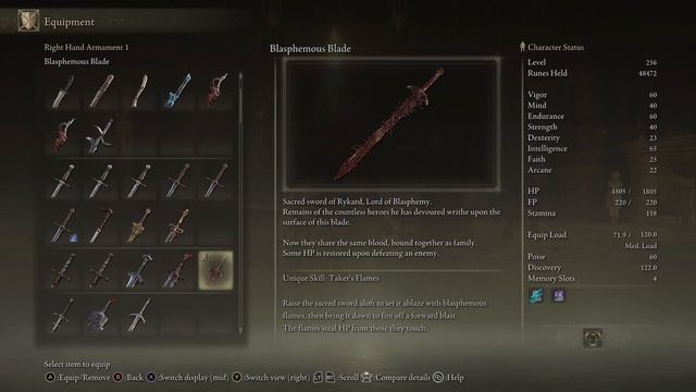 Elden Ring - Where to Find Blasphemous Blade Weapon (Location) смотреть онлайн