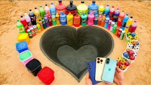 Как сделать СЕРДЦЕ из цемента, iPhone 16 против Samsung Z Fold6 против Fanta, 7up, Coca Cola и Mento