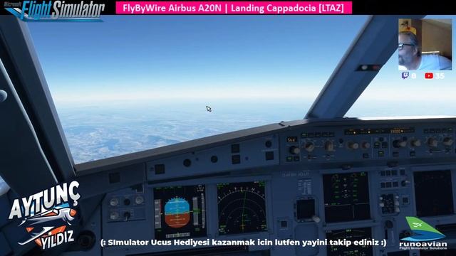 Microsoft Flight Simulator | FlyByWire Airbus A20N | Landing Cappadocia [LTAZ] | VATSIM смотреть онлайн